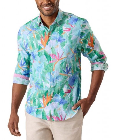 Men's Barbados Breeze Airy Blooms Shirt Blue $74.00 Shirts