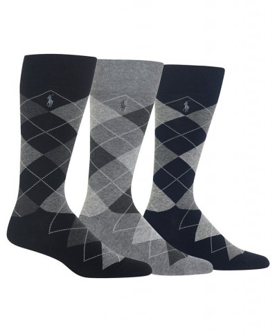 Ralph Lauren Men's Socks, Dress Argyle Crew 3 Pack Socks PD03 $13.94 Socks