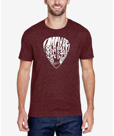 Men's Short Sleeves Premium Blend Word Art T-shirt Red $20.25 Shirts