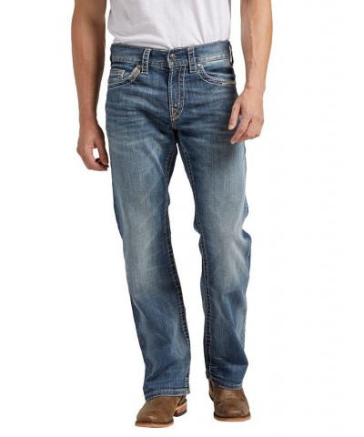 Men's Zac Relaxed Fit Straight Jeans Blue $37.15 Jeans