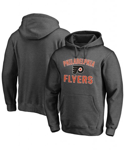 Men's Heathered Charcoal Philadelphia Flyers Team Victory Arch Pullover Hoodie $31.31 Sweatshirt