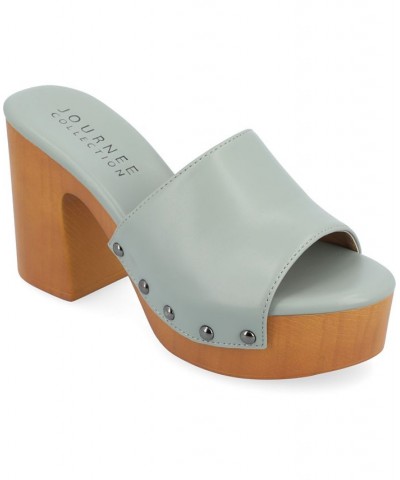 Women's Veda Platform Sandal Blue $45.00 Shoes