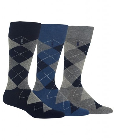 Ralph Lauren Men's Socks, Dress Argyle Crew 3 Pack Socks PD04 $13.94 Socks