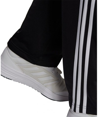 Men's Primegreen Essentials Warm-Up Open Hem 3-Stripes Track Pants Black/White $23.19 Pants