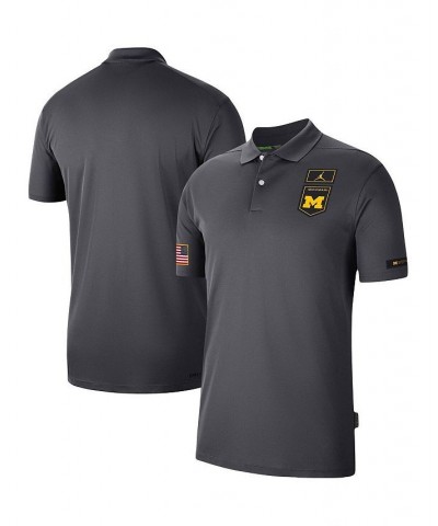 Men's Brand Anthracite, Yellow Michigan Wolverines Victory Military-Inspired Appreciation Performance Polo Shirt $32.76 Polo ...