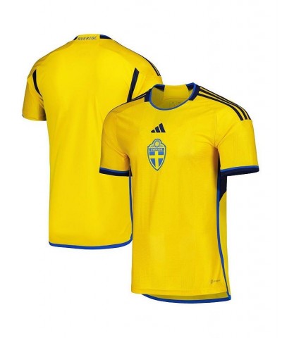 Men's Yellow Sweden National Team 2022/23 Home Replica Jersey $49.00 Jersey