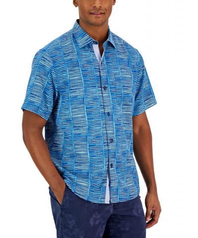 Men's Bamboo Beach Striped Shirt Blue $60.50 Shirts