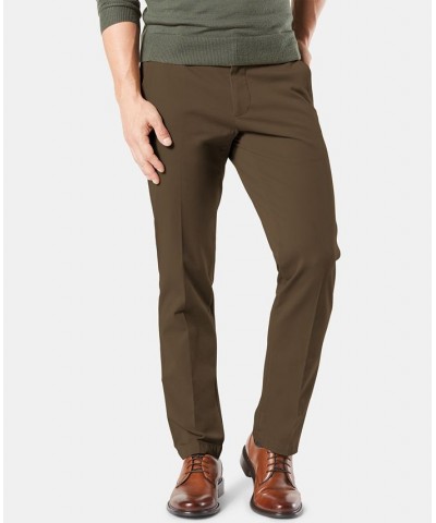 Men's Workday Smart 360 Flex Straight Fit Khaki Stretch Pants Green $29.90 Pants