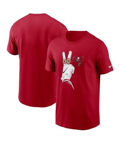 Men's Red Tampa Bay Buccaneers Hometown Collection Rings T-shirt $16.00 T-Shirts