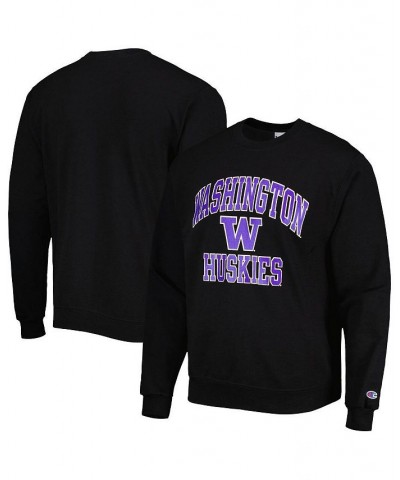 Men's Black Washington Huskies High Motor Pullover Sweatshirt $29.90 Sweatshirt