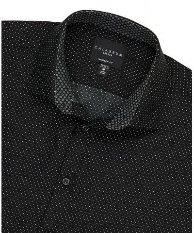 Men's Regular Fit Performance Wrinkle Free Dress Shirt Black $13.63 Dress Shirts