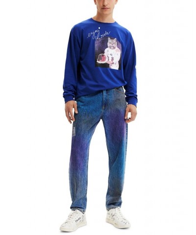 Men's Relaxed-Fit Multicolor Denim Jeans Multi $75.95 Jeans