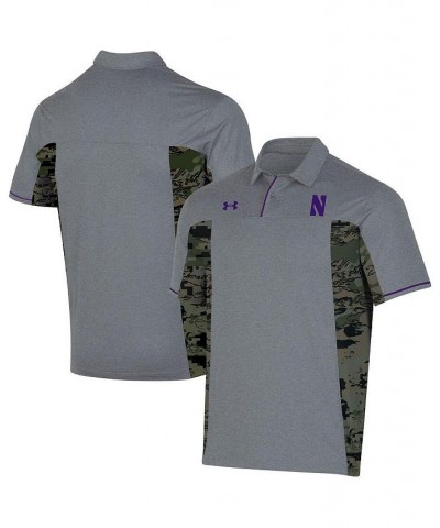 Men's Gray Northwestern Wildcats Freedom Polo Shirt $53.90 Polo Shirts