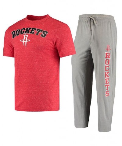 Men's Gray, Red Houston Rockets Top and Pants Sleep Set $30.79 Pajama