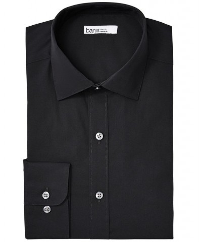 Men's Organic Cotton Solid Slim Fit Dress Shirt Black $17.64 Dress Shirts