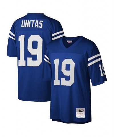 Men's Johnny Unitas Royal Baltimore Colts Legacy Replica Jersey $81.60 Jersey