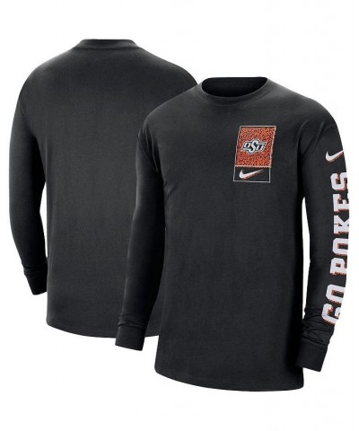 Men's Black Oklahoma State Cowboys Seasonal Max90 2-Hit Long Sleeve T-shirt $28.49 T-Shirts
