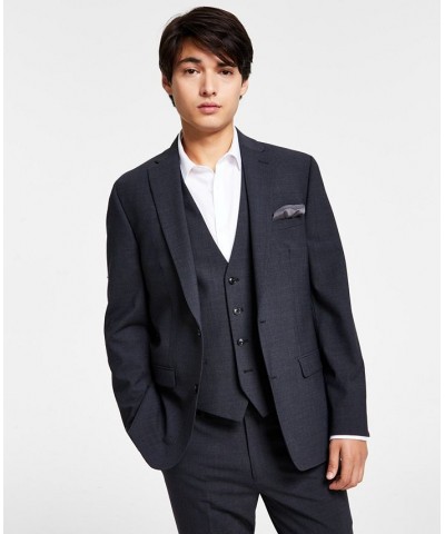 Men's Slim-Fit Wool Suit Jacket Charcoal $85.75 Blazers