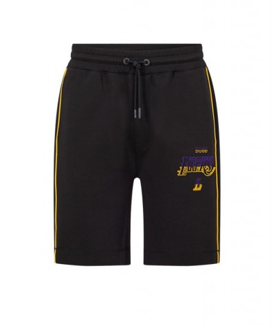 BOSS x NBA Men's Los Angeles Lakers Shorts Black $52.36 Shorts