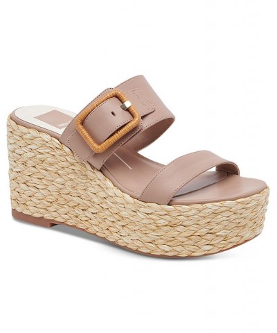 Women's Thorin Strappy Espadrille Wedge Sandals PD04 $49.00 Shoes