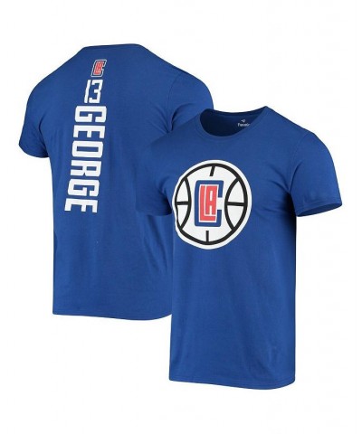 Men's Branded Paul George Royal LA Clippers Name and Number T-shirt $15.91 T-Shirts