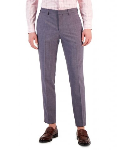 Boss Men's Slim-Fit Suit Pants Purple $66.56 Suits