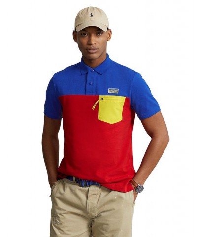 Men's Classic-Fit Mesh Polo Shirt Red $71.04 Polo Shirts