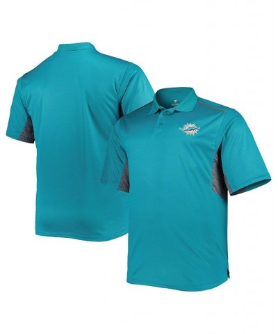 Men's Aqua Miami Dolphins Big and Tall Team Color Polo Shirt $27.95 Polo Shirts