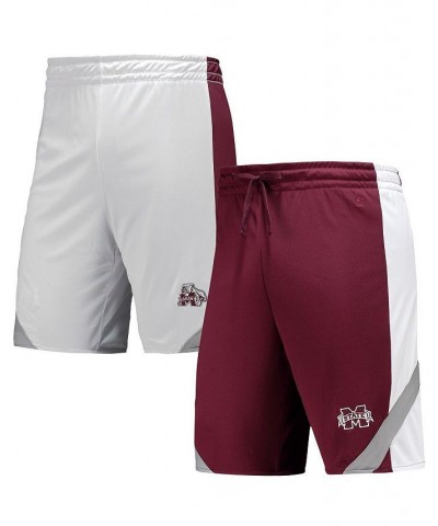 Men's Maroon, White Mississippi State Bulldogs Am I Wrong Reversible Shorts $25.75 Shorts