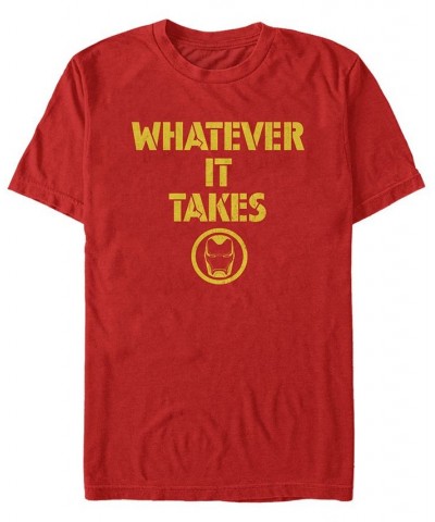 Marvel Men's Avengers Endgame Whatever It Takes Iron Man Logo, Short Sleeve T-shirt Red $16.45 T-Shirts