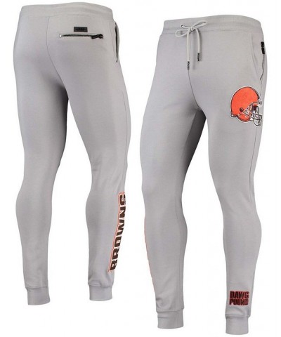 Men's Gray Cleveland Browns Logo Jogger Pants $34.10 Pants