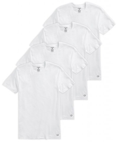 Men's Crew Neck T-shirt, Pack of 4 $30.98 Undershirt