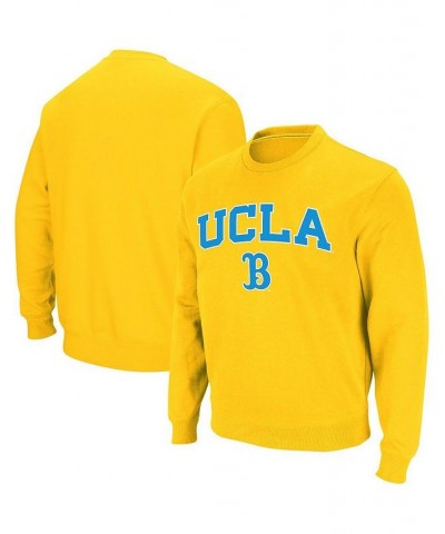 Men's Gold UCLA Bruins Arch & Logo Crew Neck Sweatshirt $30.59 Sweatshirt