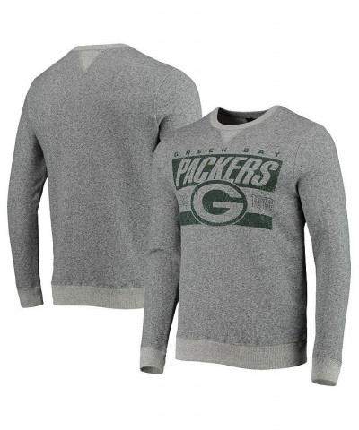 Men's Heathered Charcoal Green Bay Packers Team Marled Pullover Sweatshirt $35.20 Sweatshirt