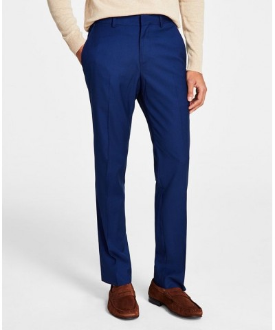 Men's Techni-Cole Suit Separate Slim-Fit Pants Blue $25.88 Suits